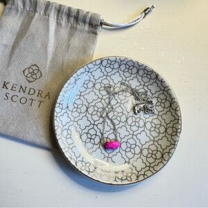 Pink / Silver Kendra Scott Necklace